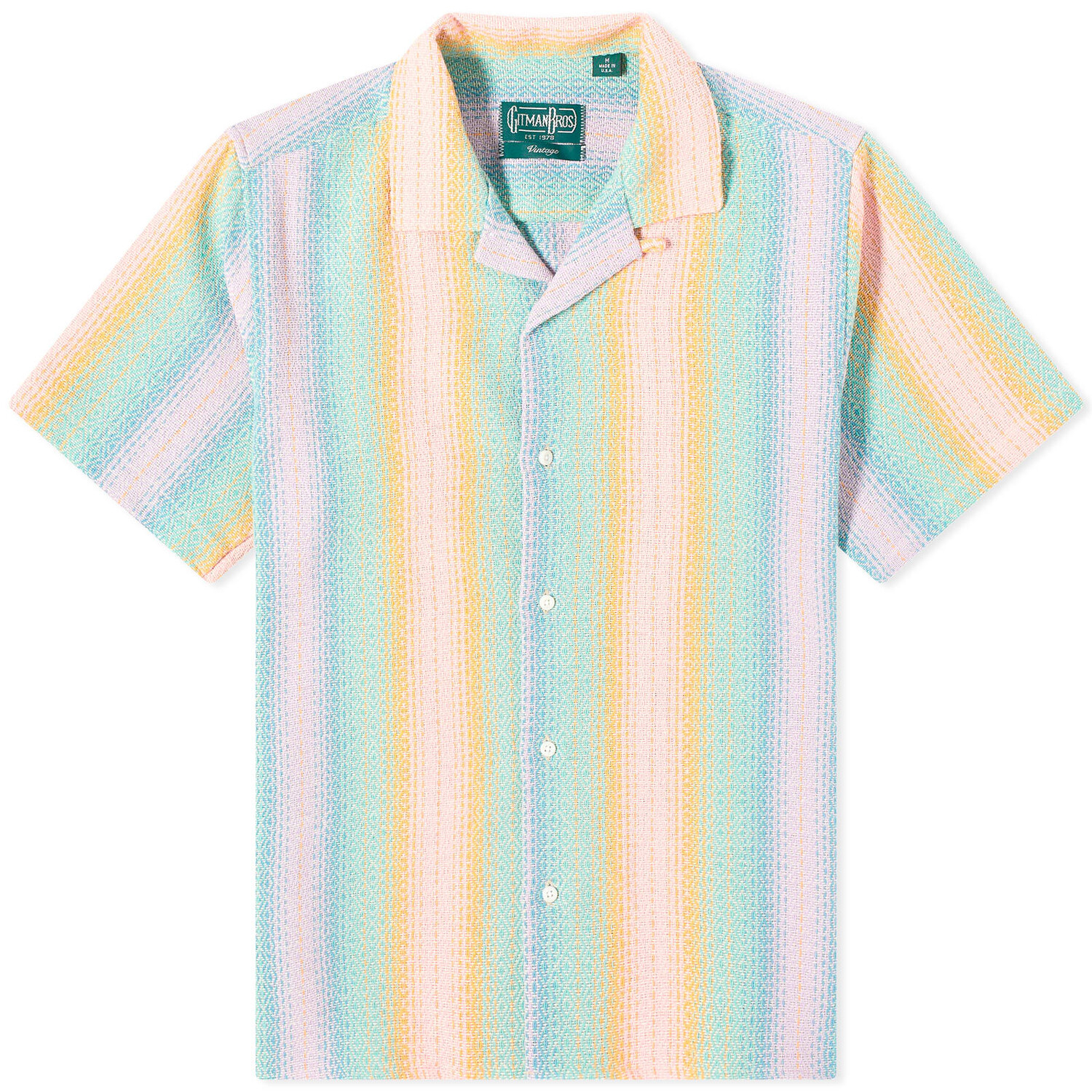 

Рубашка Gitman Vintage Baja Blanket Camp Shirt, цвет Pastel