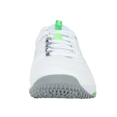 Мужские теннисные кроссовки для грунта «Solution Speed FF 4» от ASICS, White X Green — фото 4