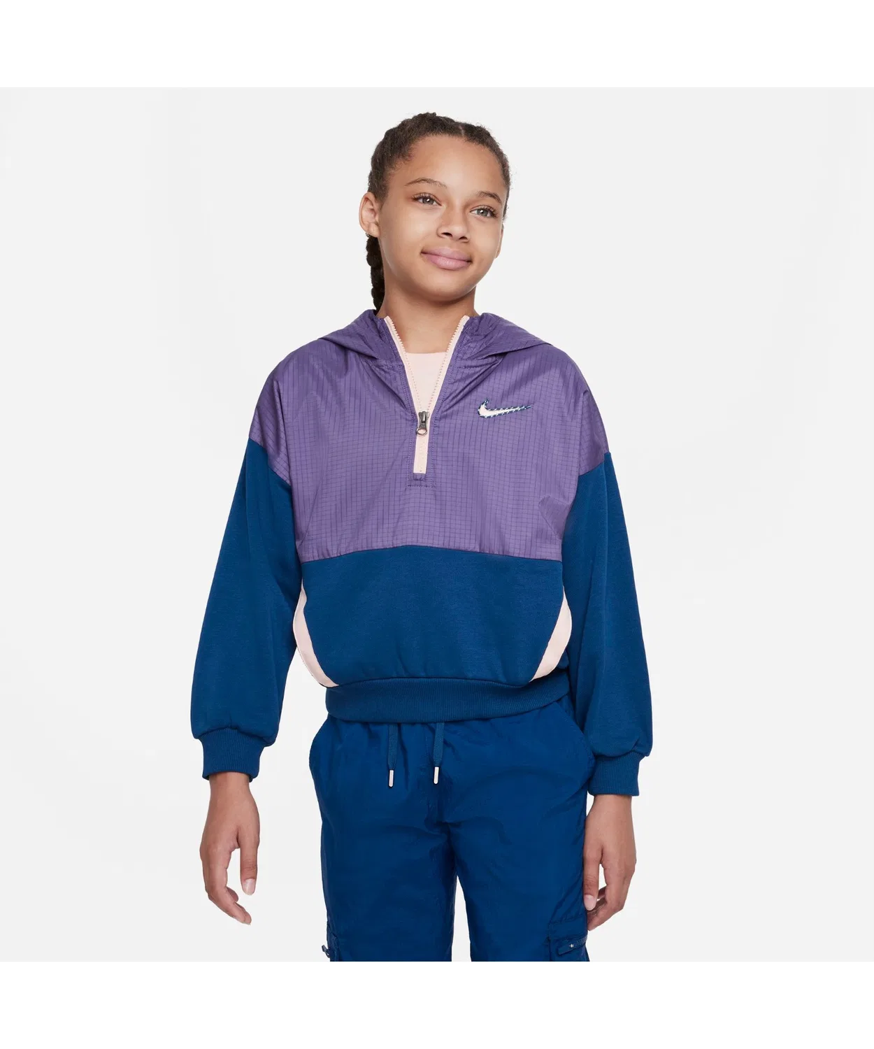 Толстовка Nike Outdoor Play флисовая длинный рукав лавандовая