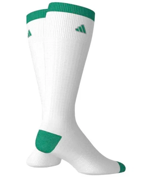 Полосатые амортизирующие носки Adidas до колена — фото 3