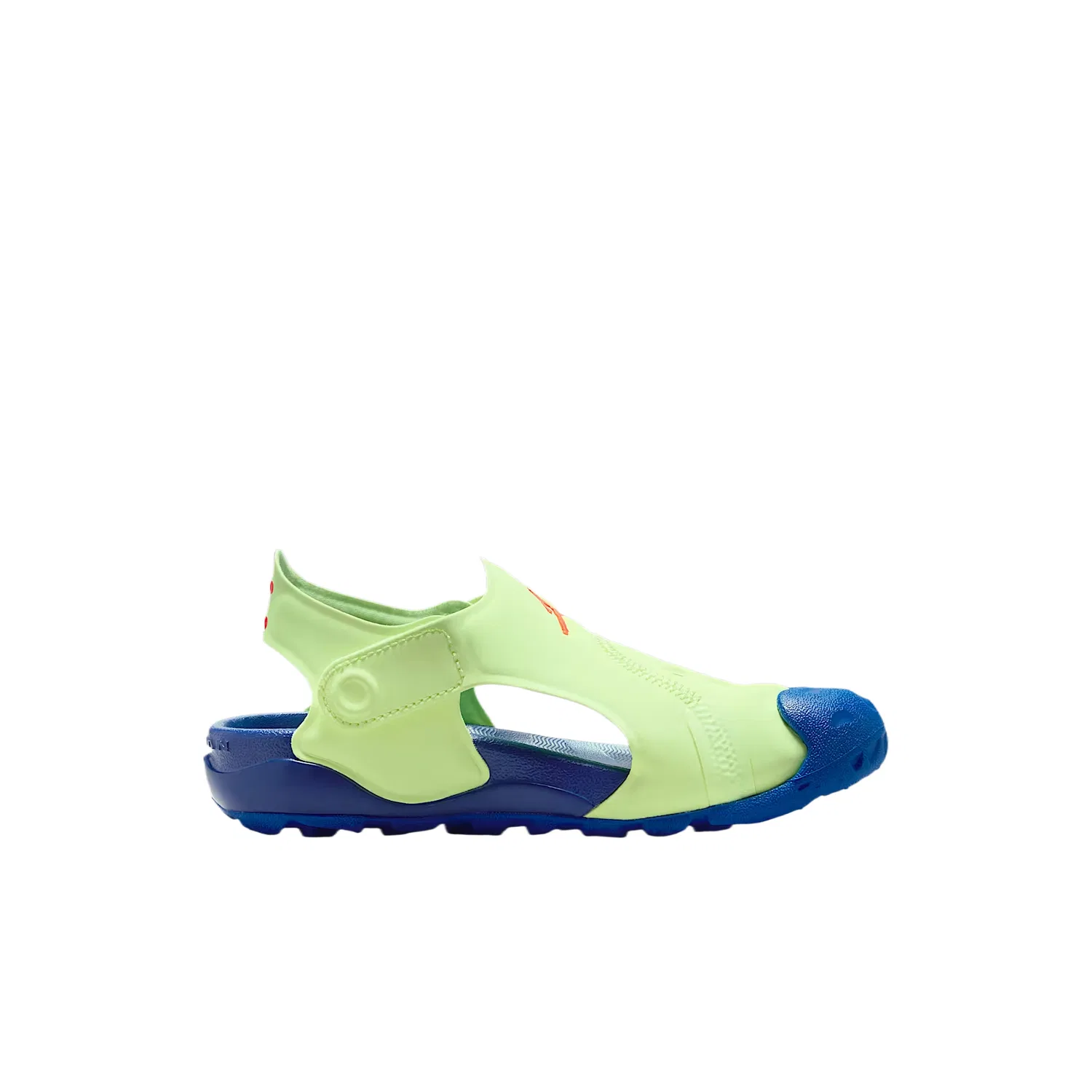 Детские сандалии Kids Jordan, Light Yellow Green/Game Royal Blue/Infrared Red — фото 3