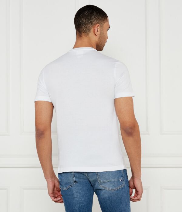 Футболка мужская Calvin Klein с полосой, белый — фото 3