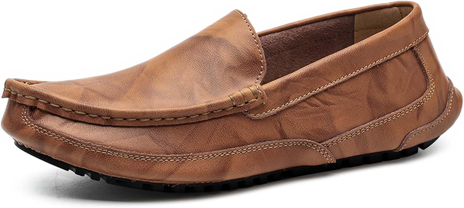 

Мужские лоферы Penny, модная деловая повседневная и официальная обувь, дышащие, удобные, для ходьбы, вождения, офиса, форменных мероприятий, банкетов, свадеб, костюмов и платьев, кожаные туфли Generic, коричневый