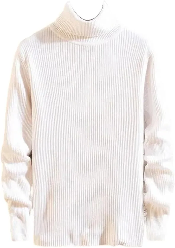 

Мужской свитер водолазка теплый вязаный