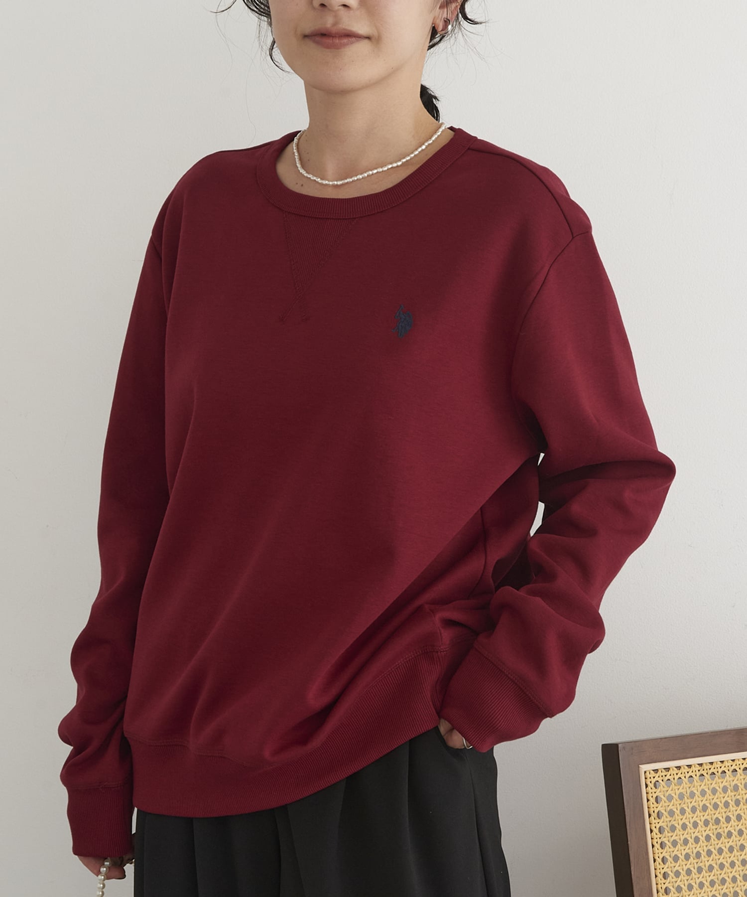 Толстовка US POLO ASSN./One-Point Logo Double-Face с трехниточной строчкой ST. U.S. Polo Assn., BGD