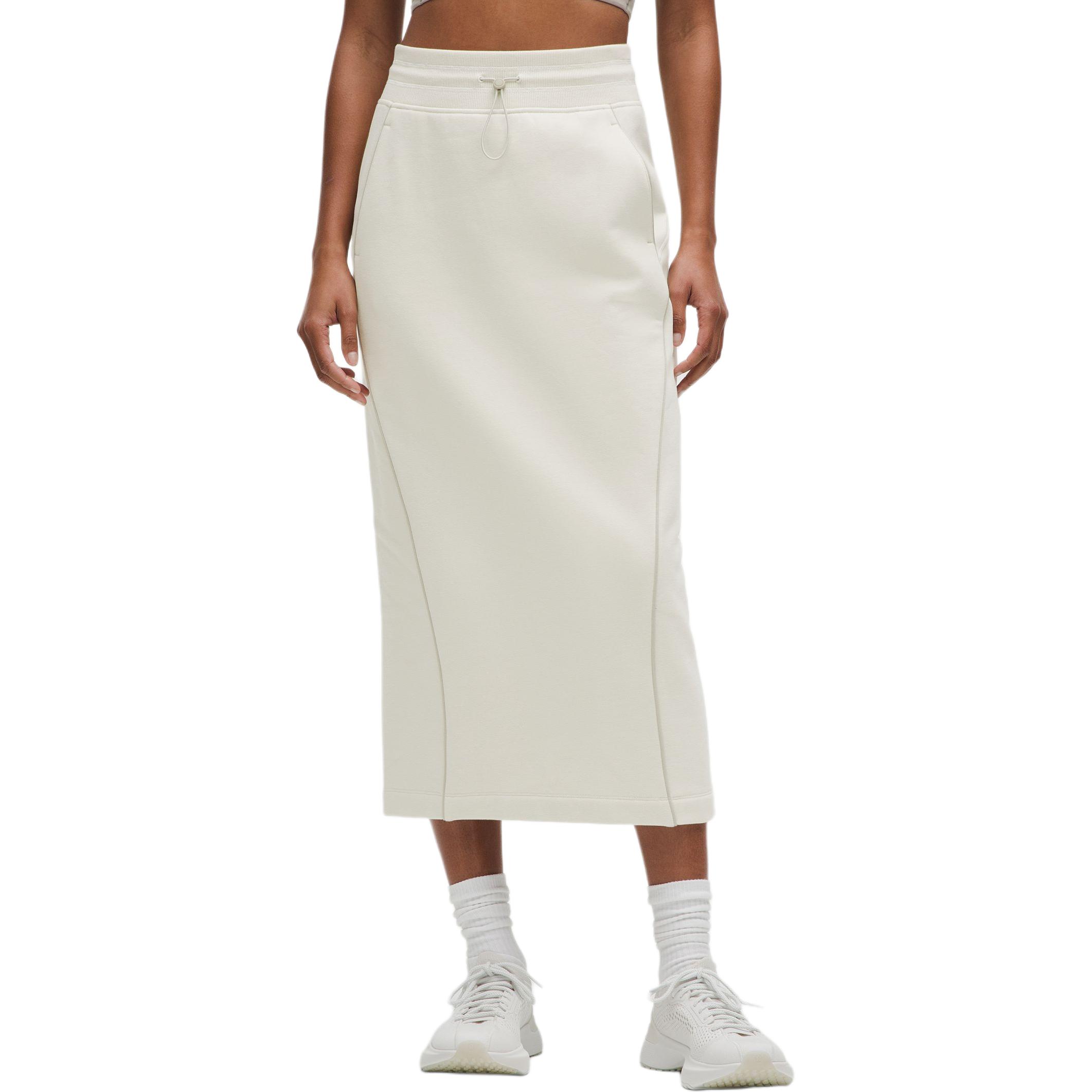 

Флисовая ватерпольная повседневная длинная юбка women's Lululemon, белый