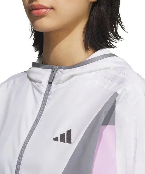 Куртка спортивная adidas Teams свободная, полиэстер, чёрная — фото 2