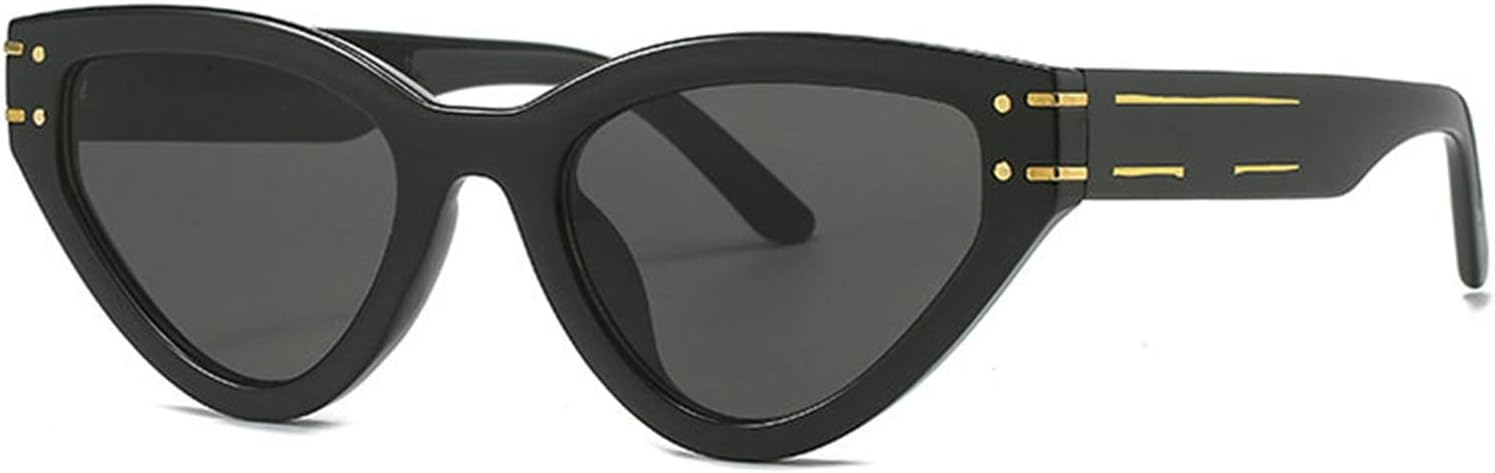 

Солнцезащитные очки Willochra в стиле ретро «кошачий глаз» для женщин с заклепками и градиентным переходом цвета, модные солнцезащитные очки для мужчин с леопардовым принтом и красными линзами, Black