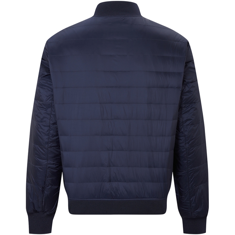 Tommy Hilfiger Мужская пуховая куртка темно-синяя с бордовым, Dark Blue/Burgundy C87 — фото 4