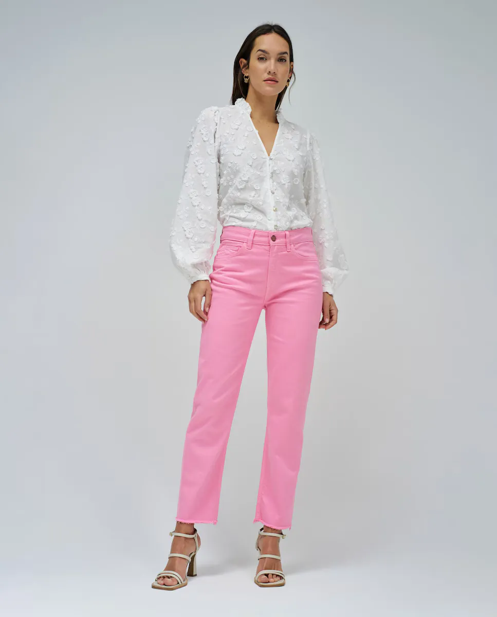 

Женские прямые укороченные джинсы True Cropped Slim Salsa Jeans, розовый