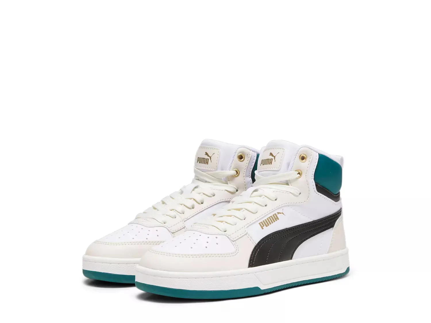 Кроссовки Caven 2.0 Mid - детские Puma, White/Green — фото 2