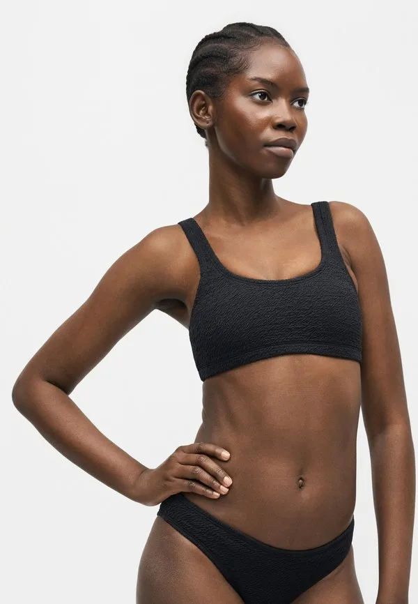 Трусики от бикини shoreline pucker hipster bottom Nike Swim, Black — фото 4