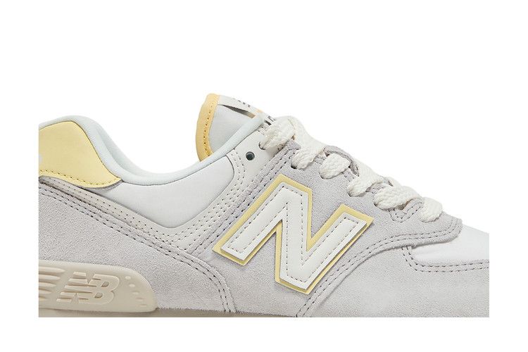 Кроссовки New Balance Wmns 574 'Grey Matter Maize', серый — фото 3