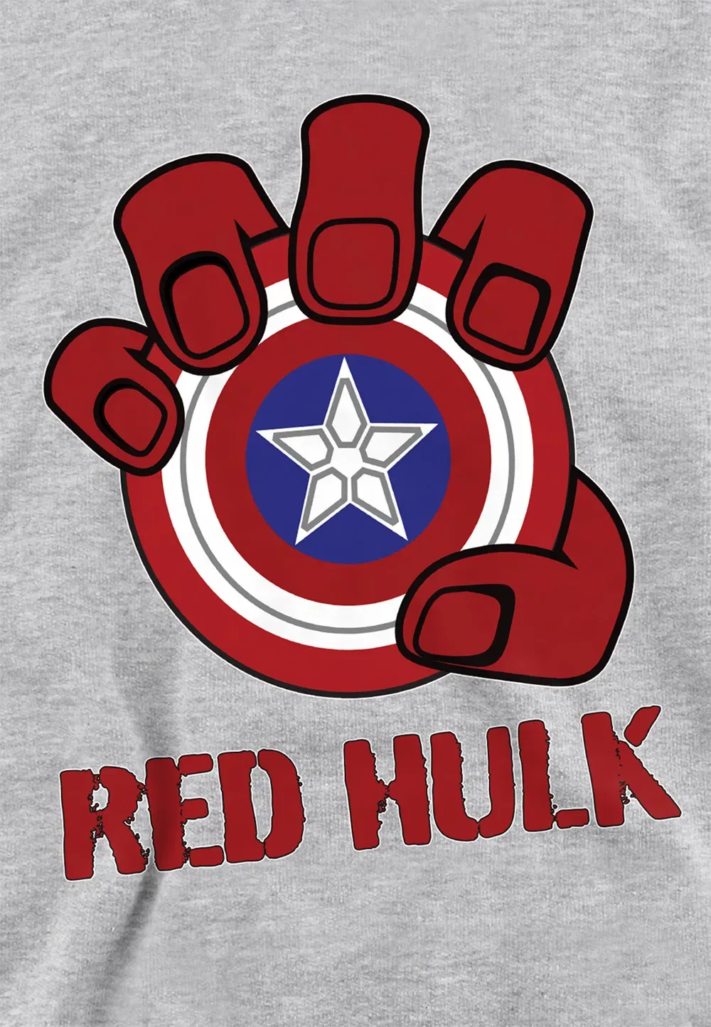 Детская худи Marvel Captain America Red Hulk, серый — фото 2