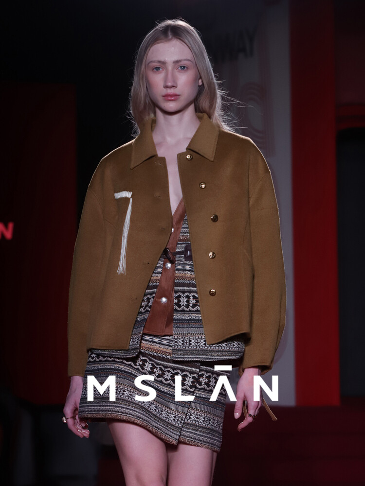 

Куртка короткая MSlan, коричневый