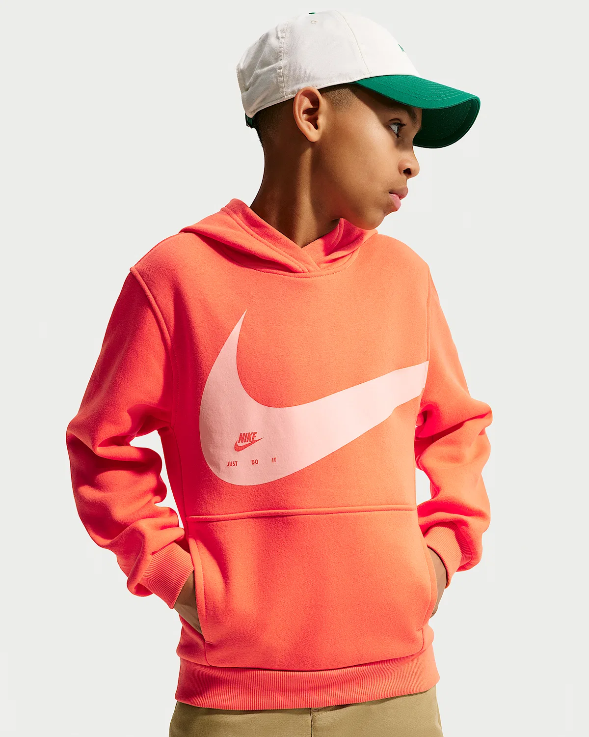 Детская худи Nike Sportswear Club, Turf Orange/Arctic Orange