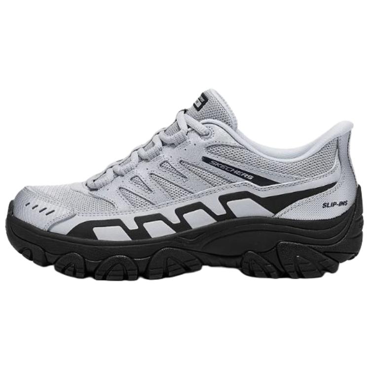 

Skechers Женские противоскользящие износостойкие низкие треккинговые туфли для альпинизма Outdoor серо-черные, цвет Gray Black