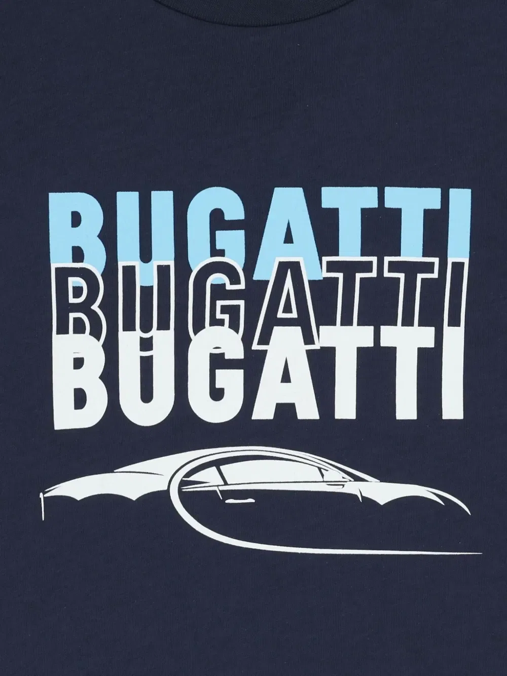 Футболка с графическим принтом Bugatti Kids, синий — фото 3