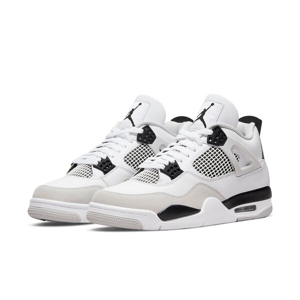 Кроссовки 4 retro 'military black' Air Jordan, белый — фото 3