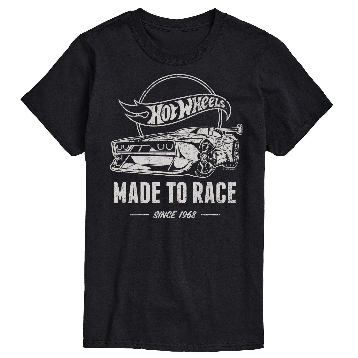 

Футболка с графическими рисунками Big & Tall Made To Race Hot Wheels, черный