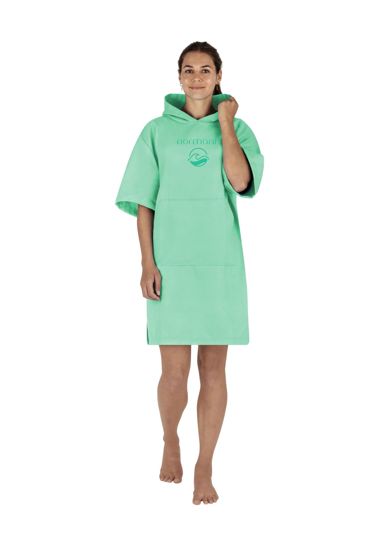 

Женское банное пончо из микрофибры Siargao Normani, цвет Minze