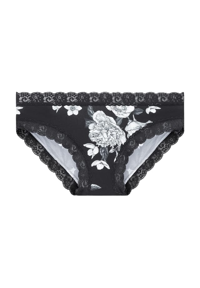 

Трусики Parisienne с отделкой из кружева из микрофибры Jockey, черный