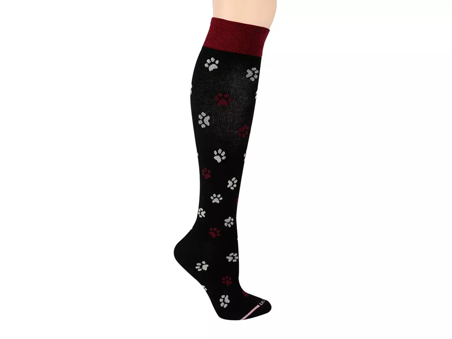 

Женские компрессионные гольфы Paw Print Dr. Motion, Black