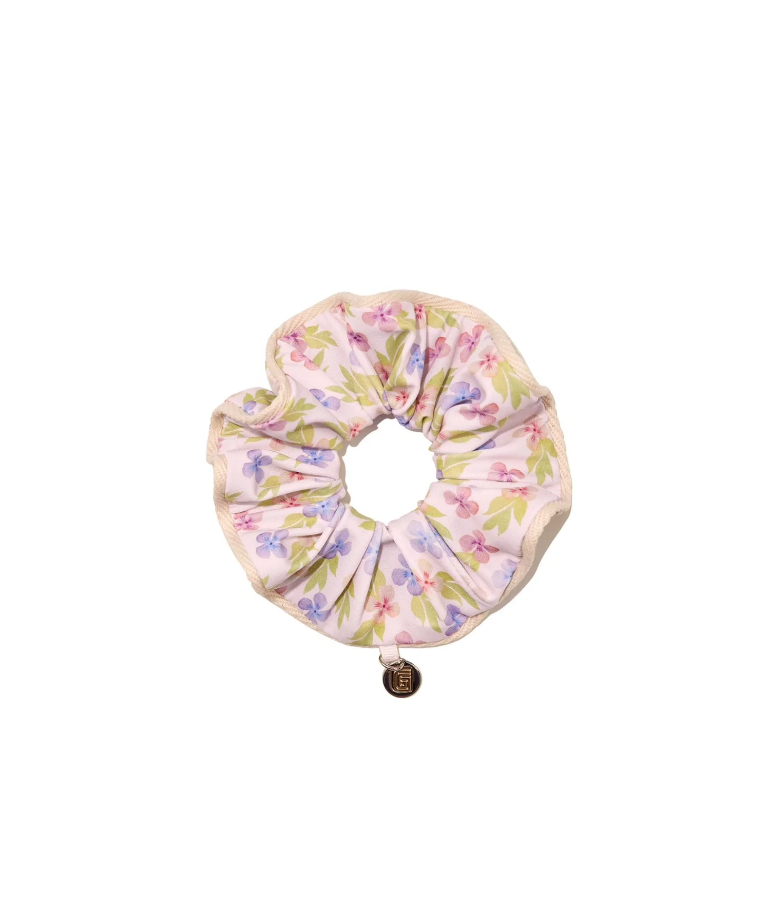 Резинка для волос CHARM SCRUNCHIE GLOWNY беби-розовый