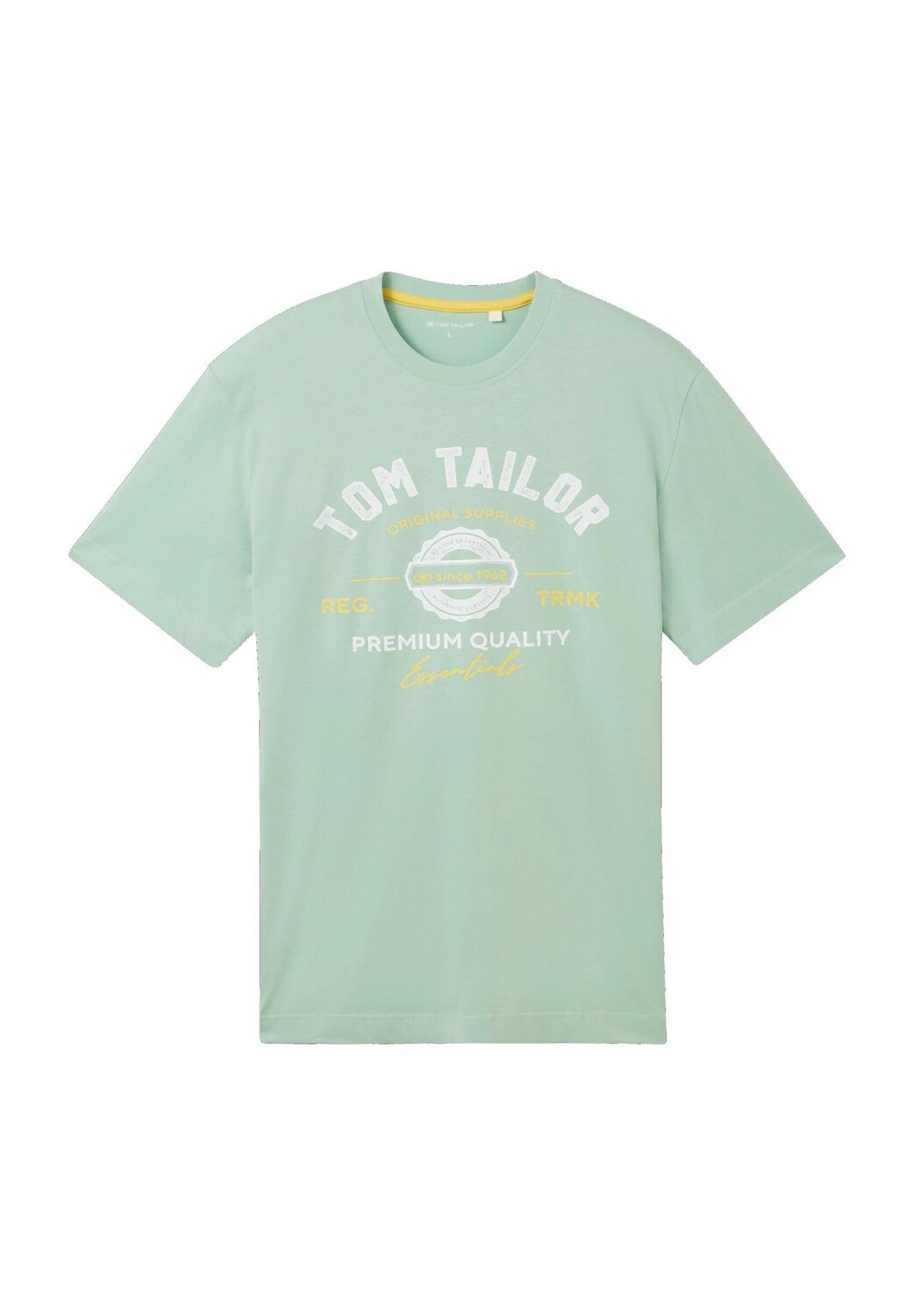 

Футболка, хлопок, круглый вырез, мужская TOM TAILOR, цвет Paradise Mi