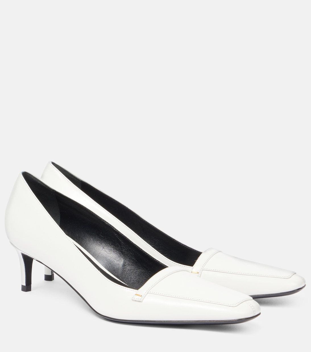 Туфли-лодочки Celia 50 из кожи Khaite, Optic White