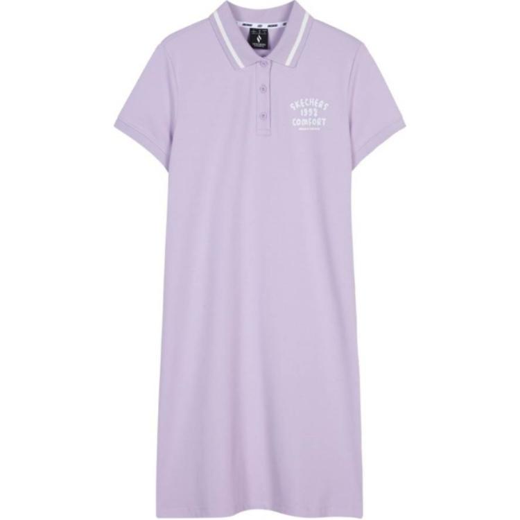

Skechers Женское платье с коротким рукавом orchid purple