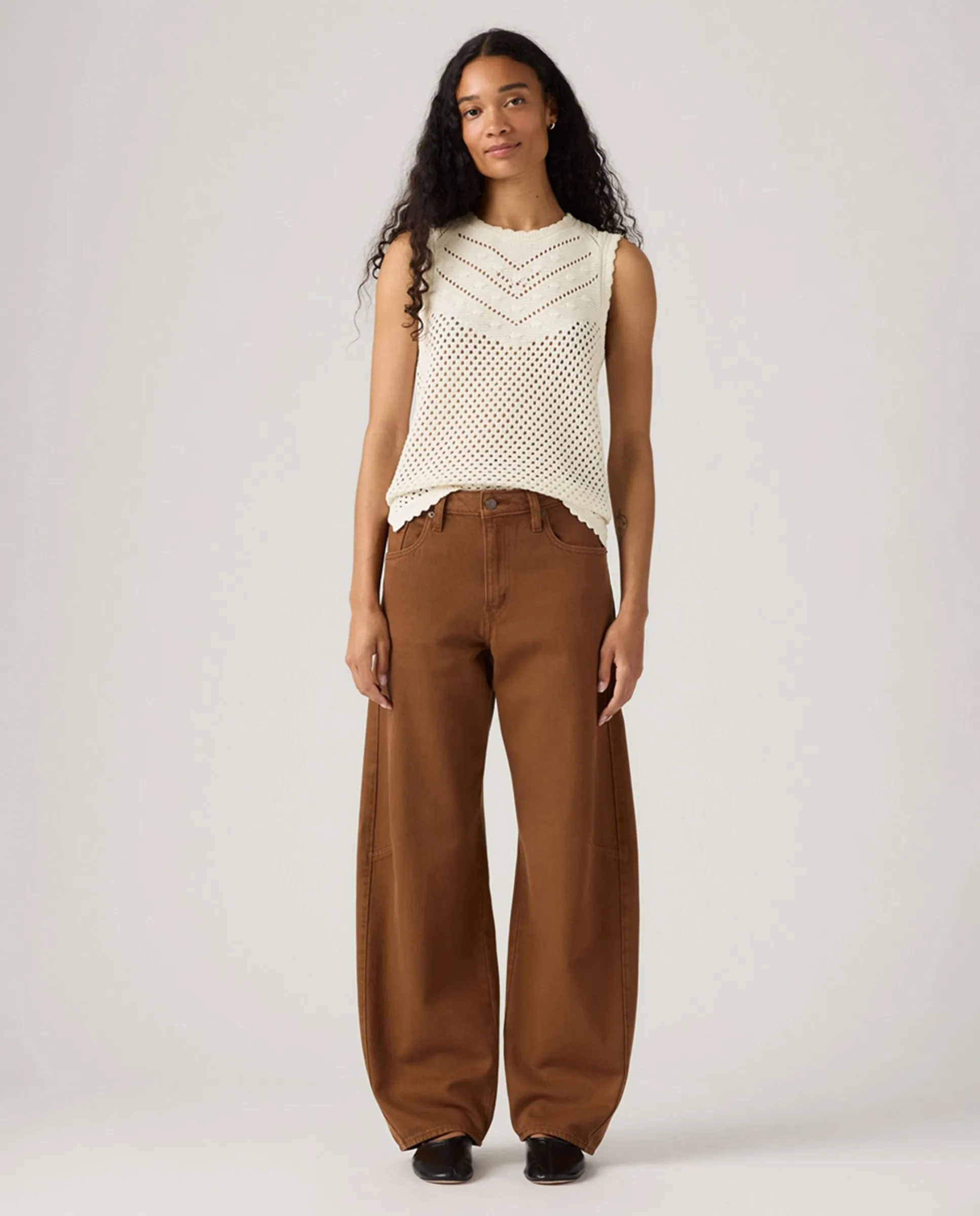 

Женские брюки Baggy Dad Barrel Levi'S, коричневый