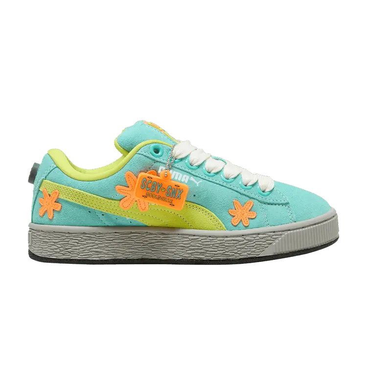 

Кроссовки Puma Scooby-Doo x Suede XL Big Kid Mystery Machine, бирюзовый