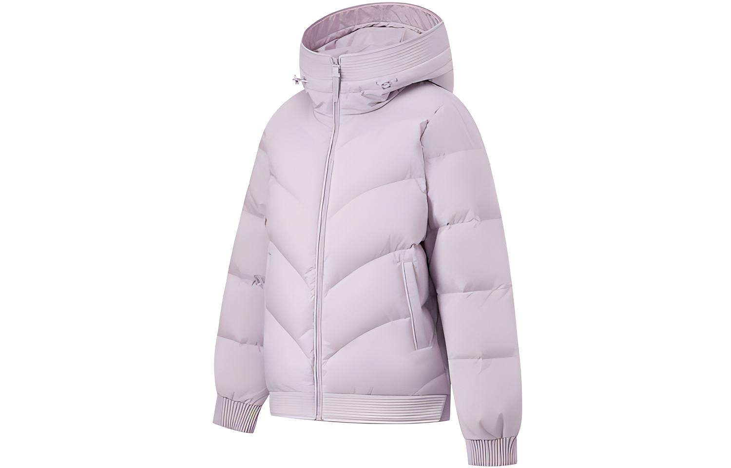 

LINING Фитнес куртка пуховая женская шелковая фиолетовая, Silk Purple