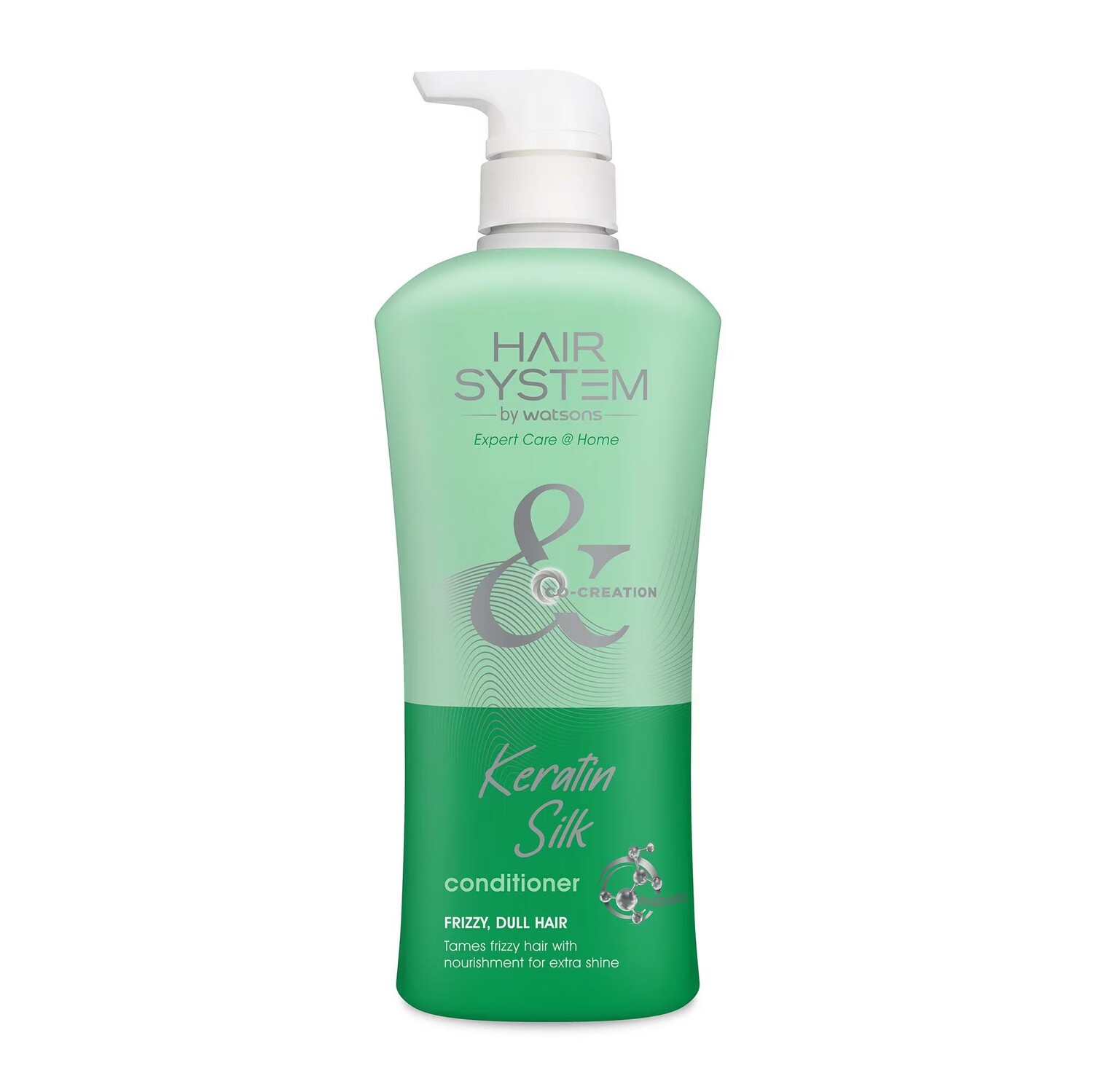 

Hair System by Watsons Кератиновый кондиционер для вьющихся и тусклых волос 500мл, White