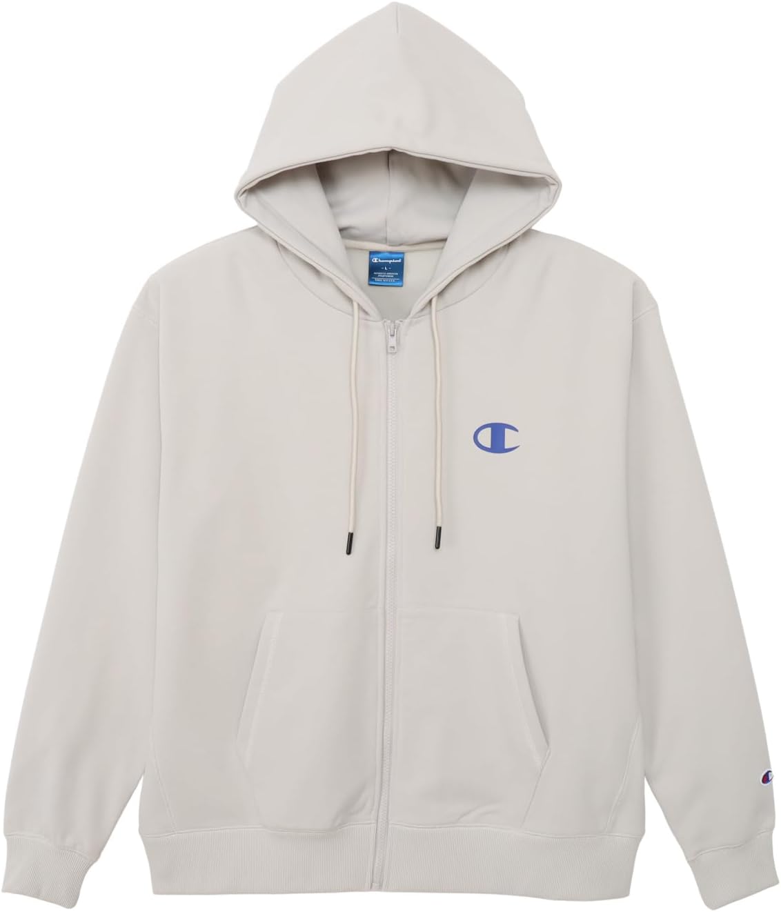 

Мужская толстовка Champion TECH WEAVE(R) C3-DS101 с длинным рукавом, логотипом One-Point Logo, Tech Wave(R) Terry Zip Hooded Thick, бежевый