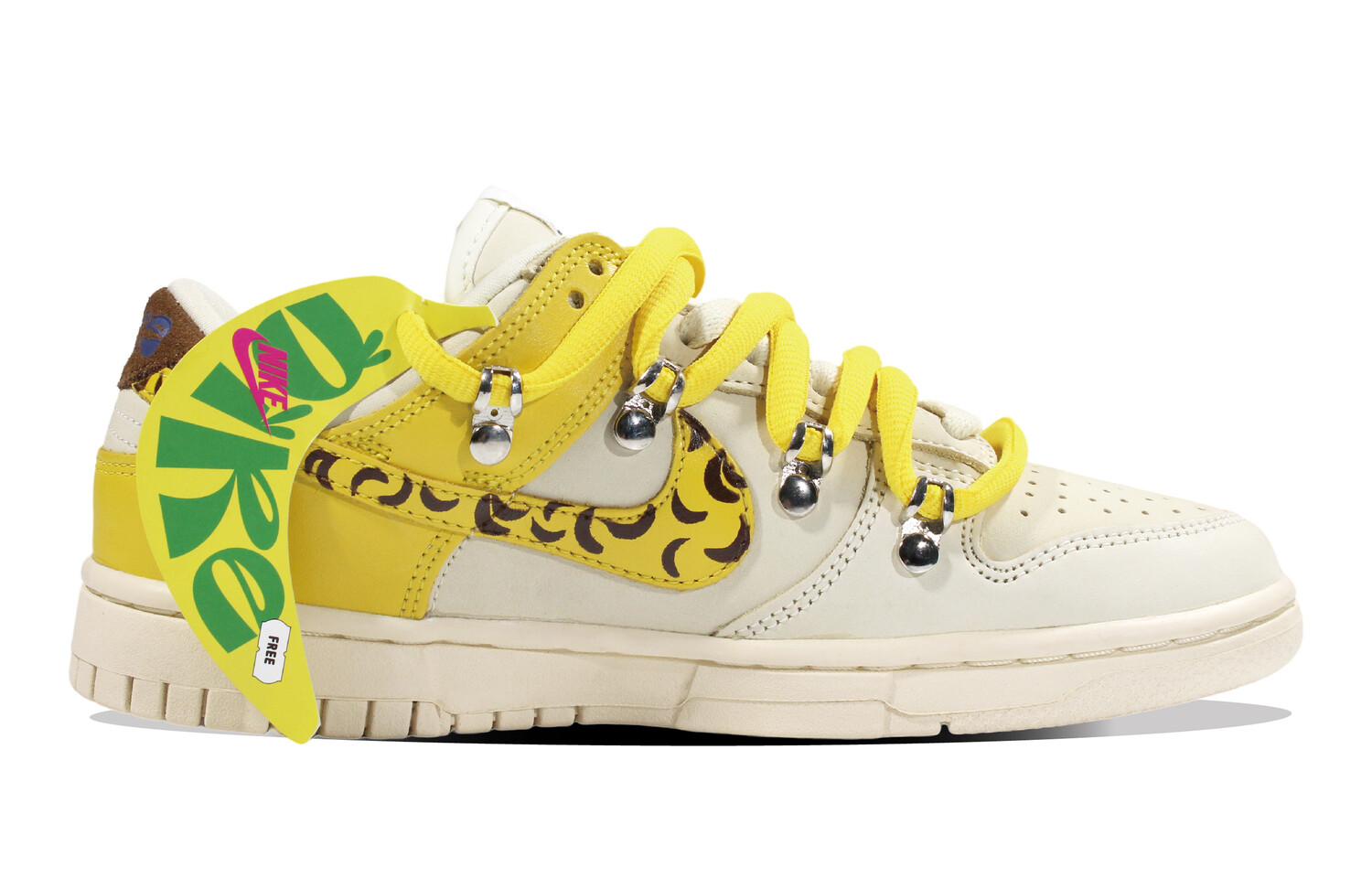 

Кроссовки Nike Dunk Skateboard Shoes Women's Low-Top Yellow/Brown