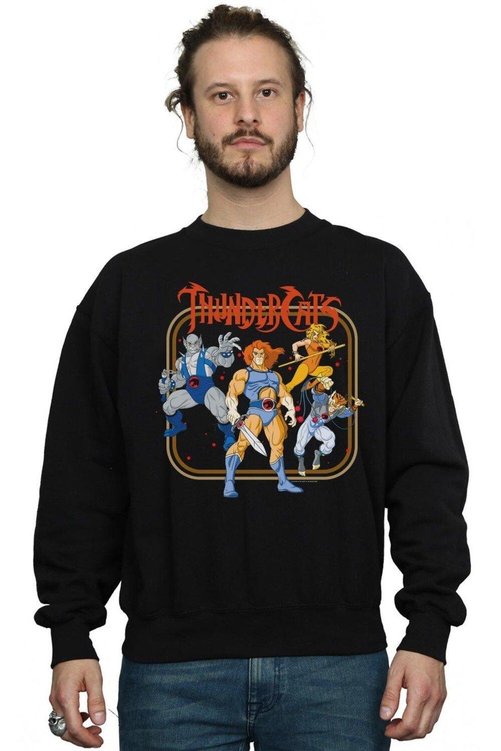 

Толстовка с рамкой группы Thundercats, черный