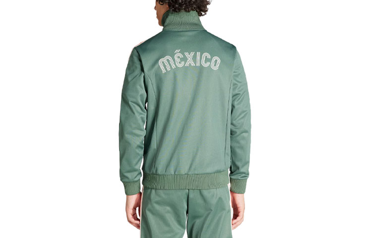 Adidas Originals Мексика Беккенбауэр Тренировочная Куртка Зеленый, Окисленный Зеленый — фото 3