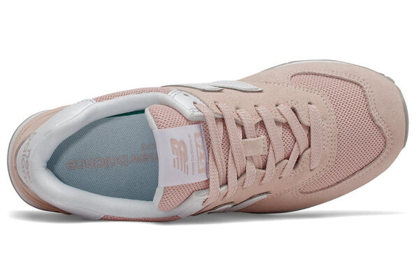 Кроссовки 574 серии розовые б широкие New Balance, розовый — фото 3