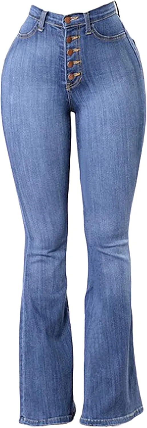 

Andongnywell женские джинсы high-rise slim-fit stretch plus size