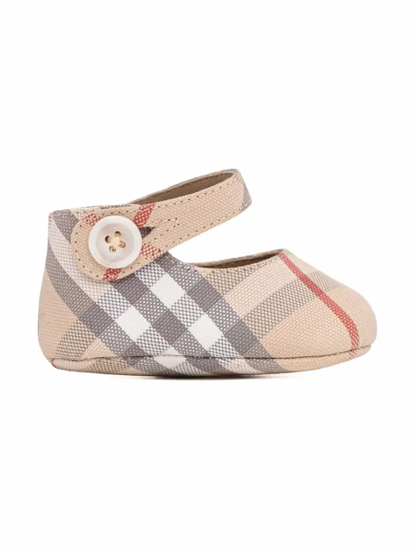 

Хлопковые балетки Mary Jane Burberry, мультиколор