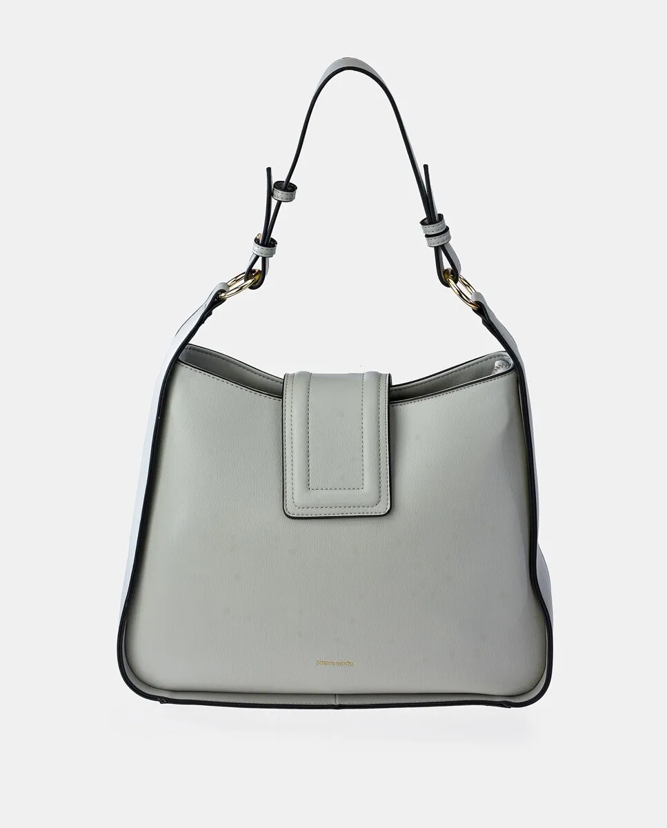 

Сумка-хобо Pierre Cardin PU черный цвет, светло-голубой