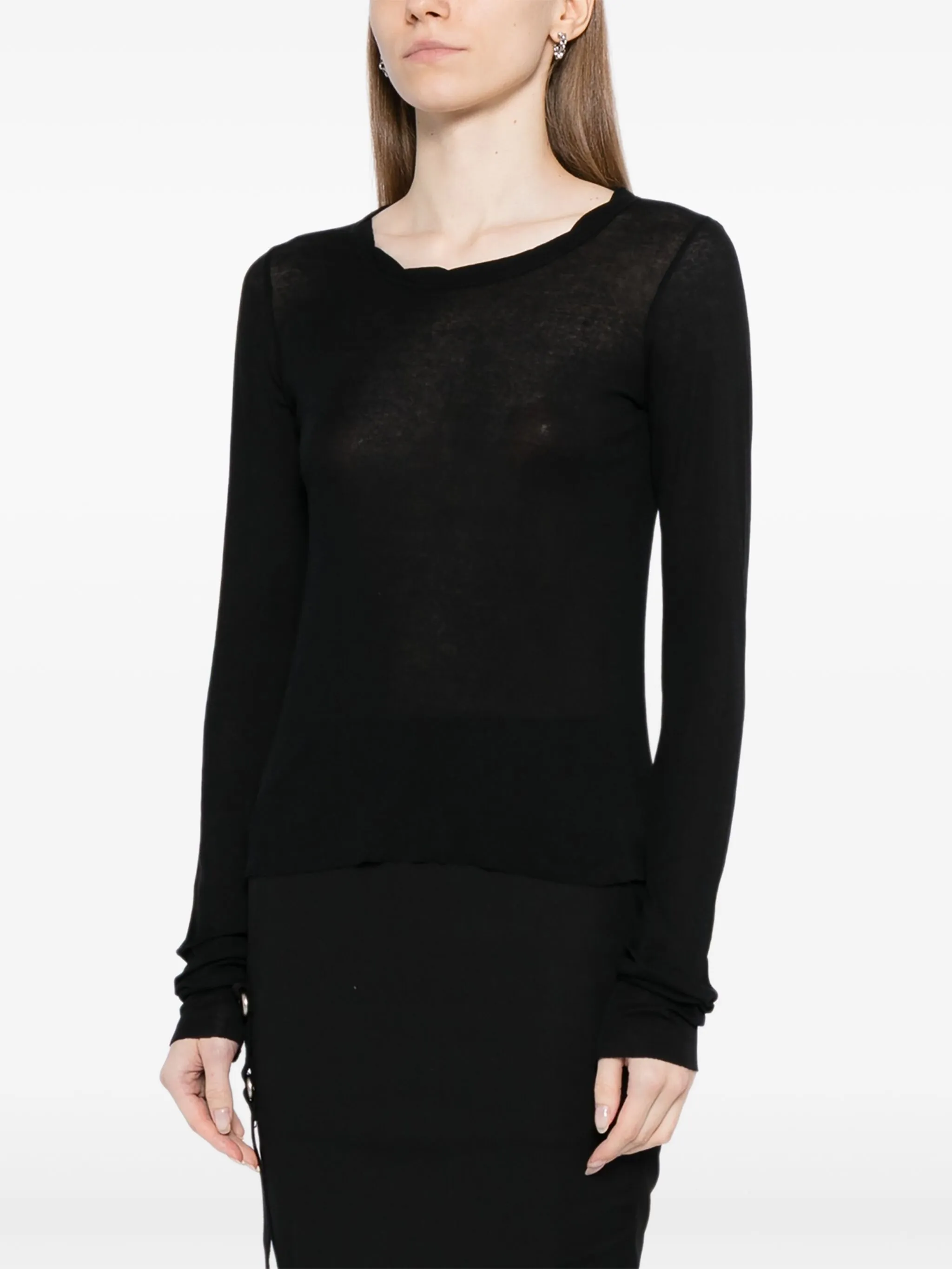 

Укороченная футболка Rick Owens, черный