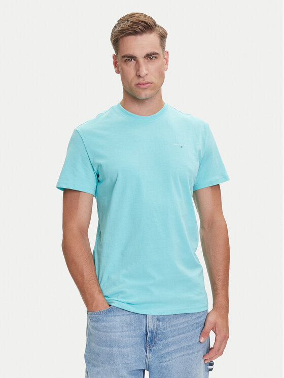 

Футболка slim fit Linear Chest DM0DM21780 Tommy Jeans, зелёный
