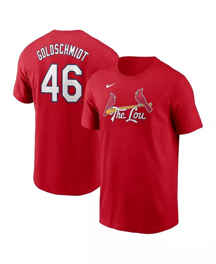 

Мужская футболка Paul Goldschmidt Red St. Louis Cardinals 2024 City Connect Fuse с именем и номером Nike