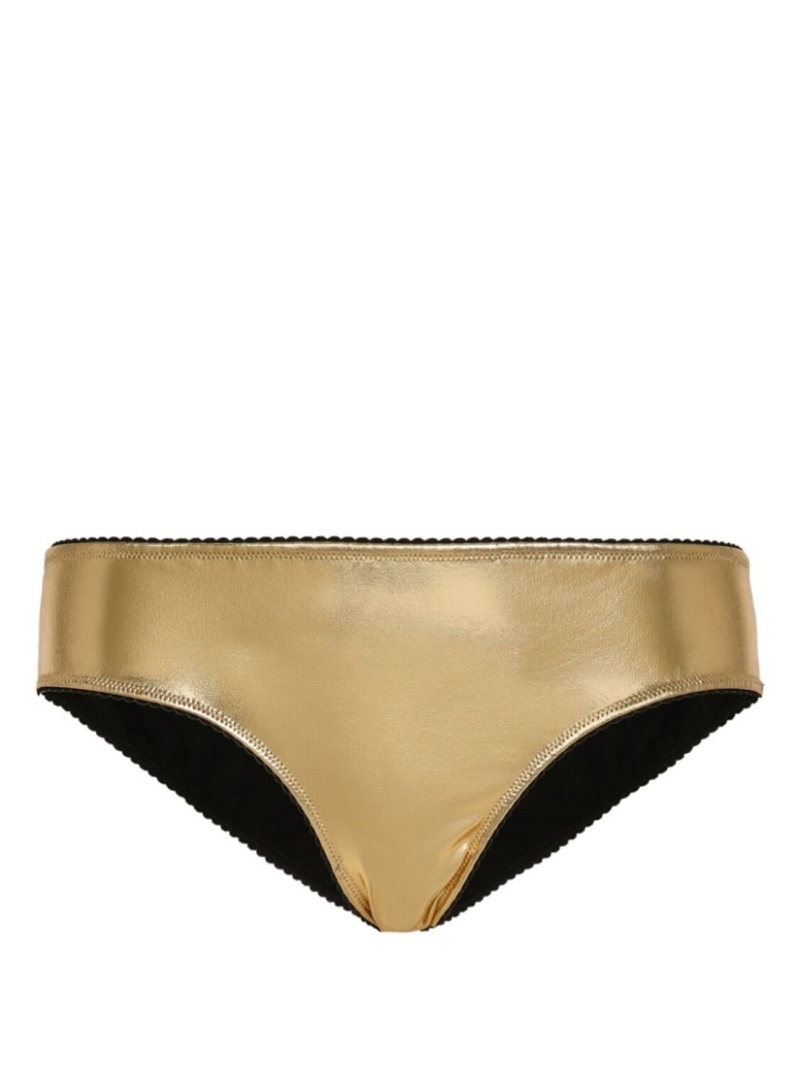 

Dolce & Gabbana трусы-брифы с эффектом металлик, золотой
