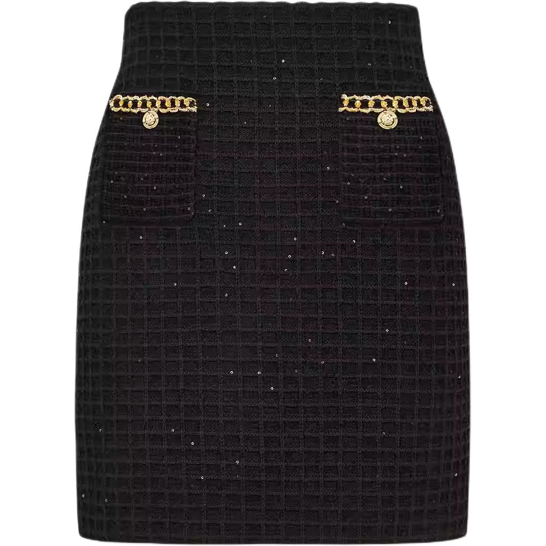 

KARL LAGERFELD / Karl Lagerfeld Jeans KARL LAGERFELD SS25 повседневная короткая юбка женская черная