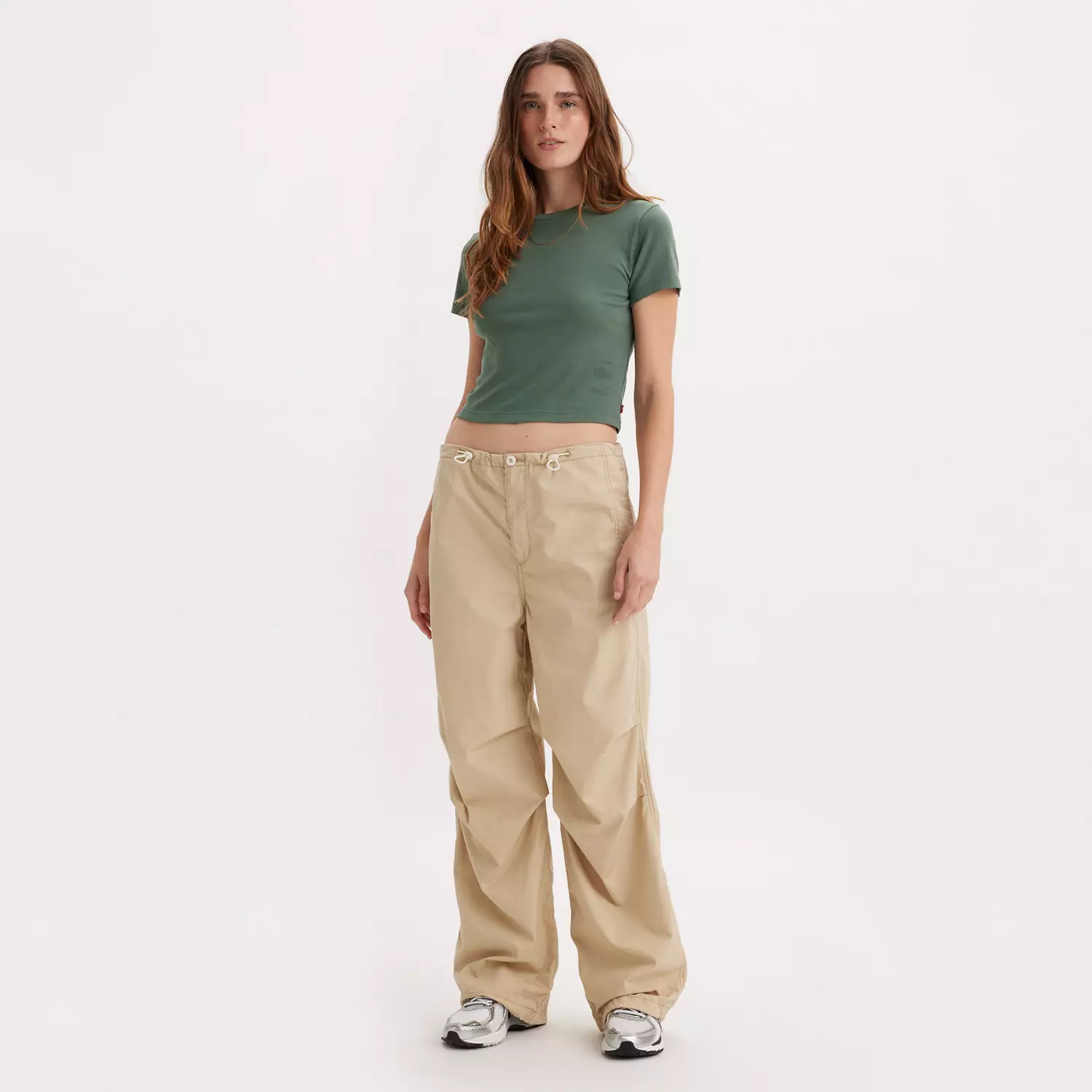 

Парашютные женские брюки Levi's, коричневый