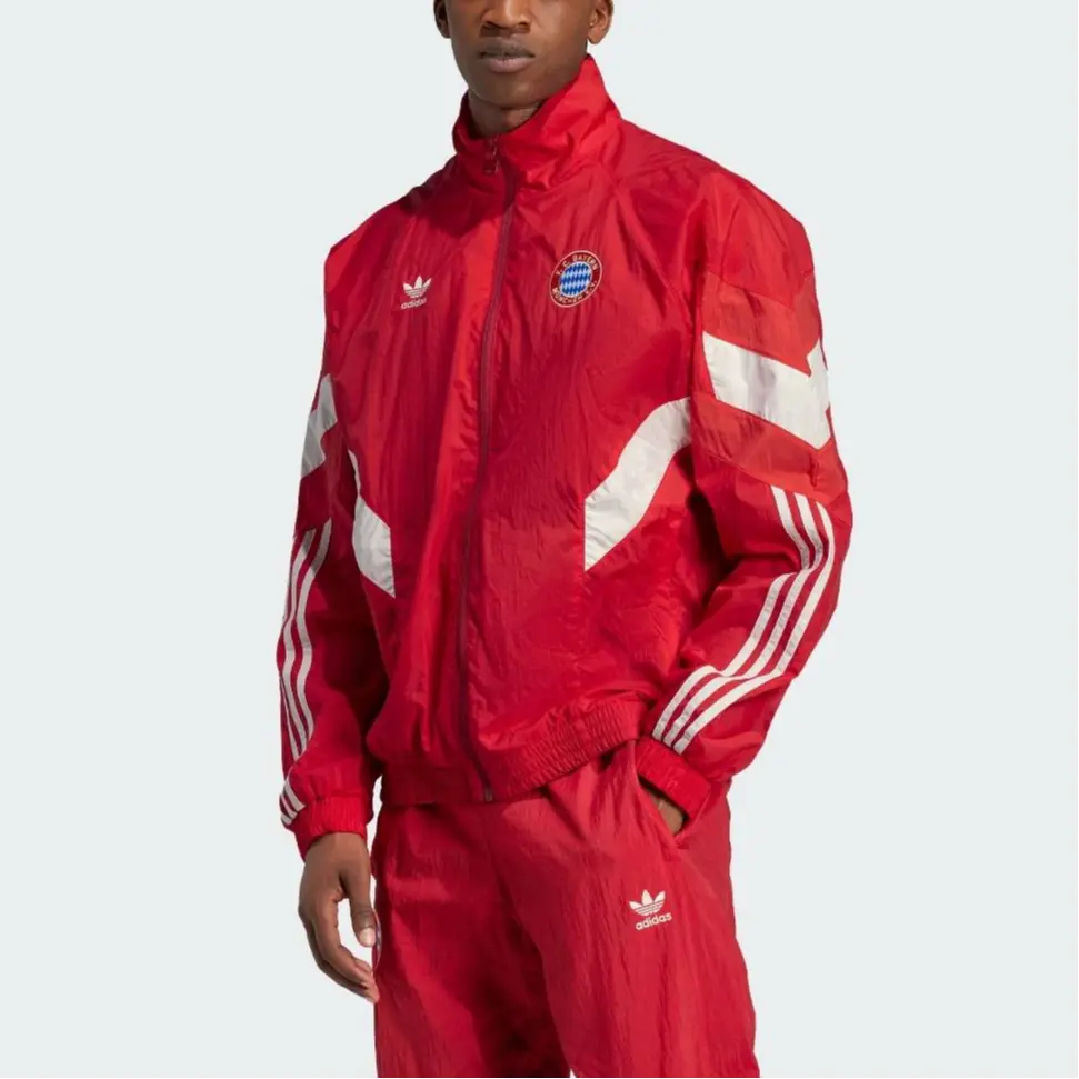 Одежда Куртка Мужская Красная Adidas Originals, красный — фото 3